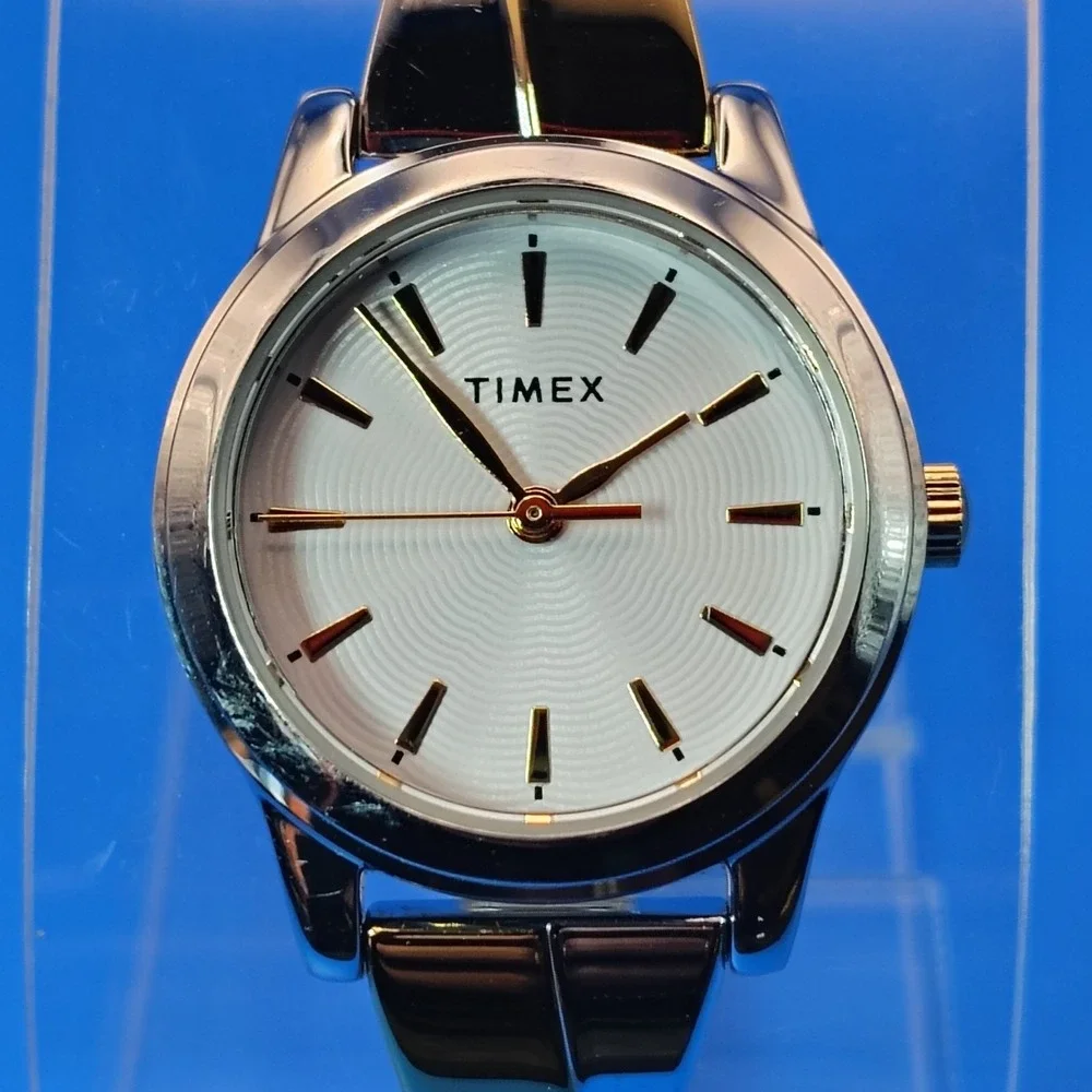 Vintage 2010 Timex Elegant Series 25mm Women's Quartz‎ Two Tone Watch